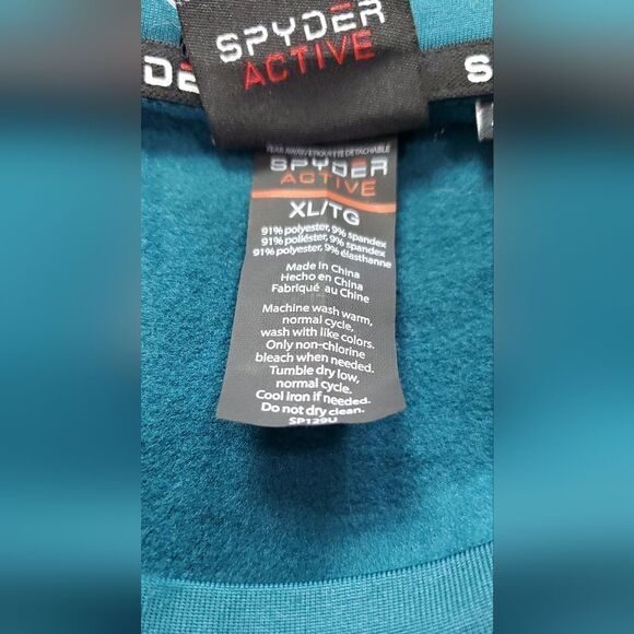NWT Spyder Teal Green Base Layer Long Sleeve T-Shirt - Picture 5 of 7